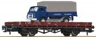 67269 Roco Flat car loaded with truck Steyr 680 Lagermax